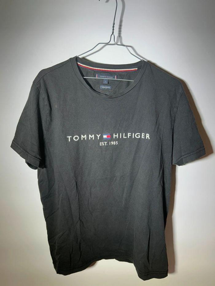 Teeshirt noir Tommy Hilfiger homme - photo numéro 1