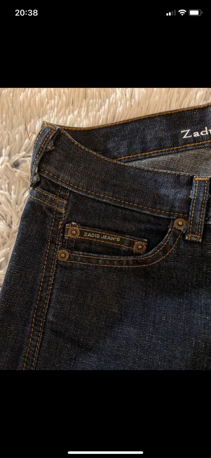 jean vintage Zadig & Voltaire, évasé taille basse - photo numéro 7