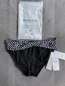 Bas de maillot de bain Noir à pois blanc Anita Neuf 40