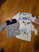 Lot de 3 tee-shirt marin et animaux taille 12 mois