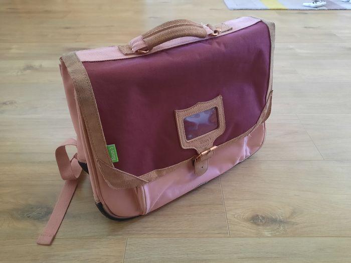 Cartable fille rose/bordeaux/doré Tann's 38 cm - photo numéro 1