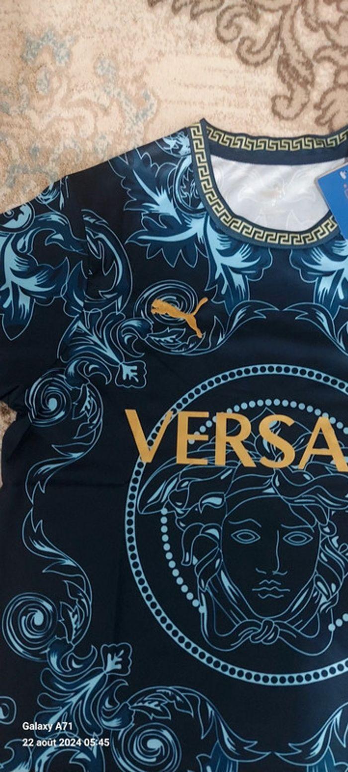 Italie Maillot Concept avant match Versace bleu taille M neuf - photo numéro 6