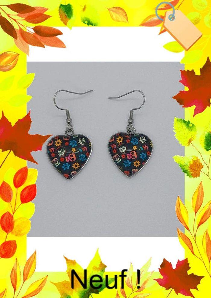 Paire de boucles d oreilles Halloween Dia de Los Muerto - photo numéro 1