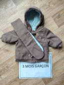 Duffle-coat 3 mois