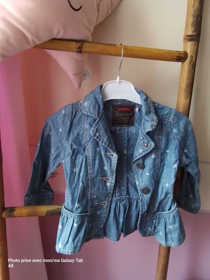 Veste jean fille catimini 18 mois - photo numéro 1