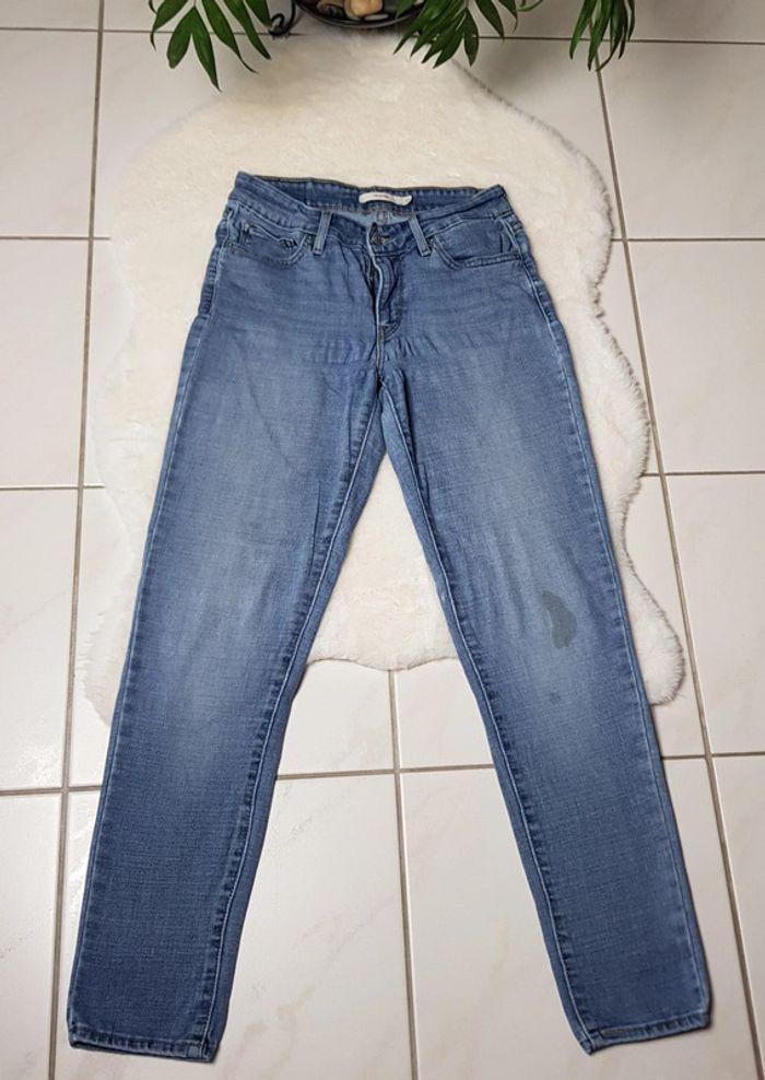 Jean Levi's 711 Skinny W27 L28 Bleu - photo numéro 2