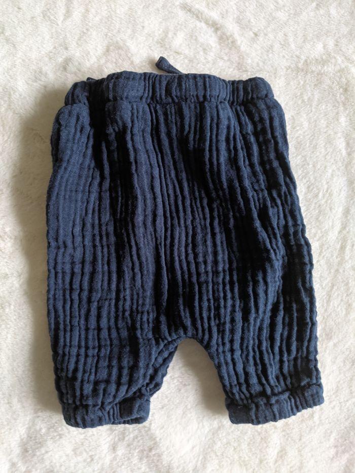 Pantalon léger gaze de coton - naissance - photo numéro 2