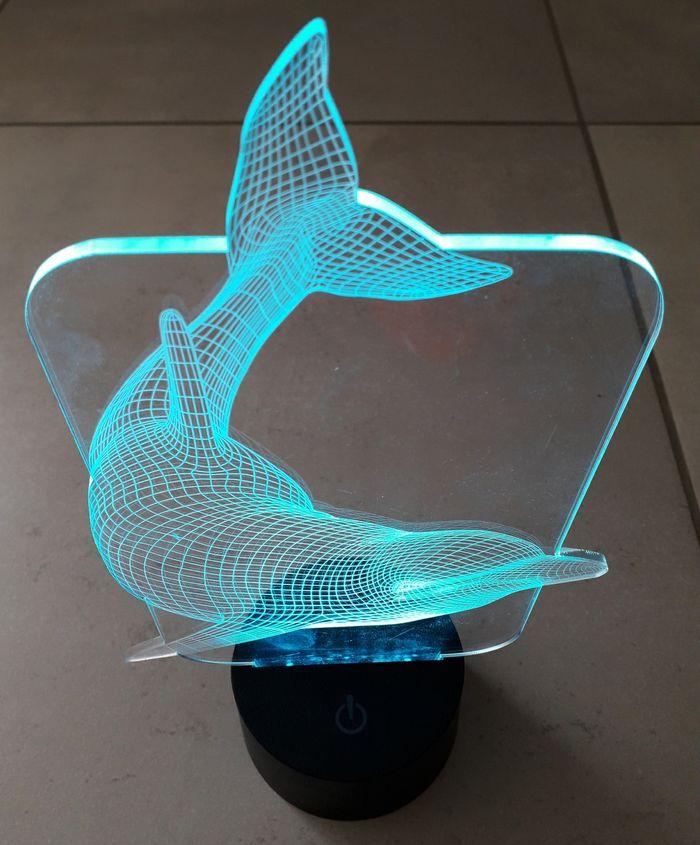 Lampe 3D dauphin - photo numéro 4