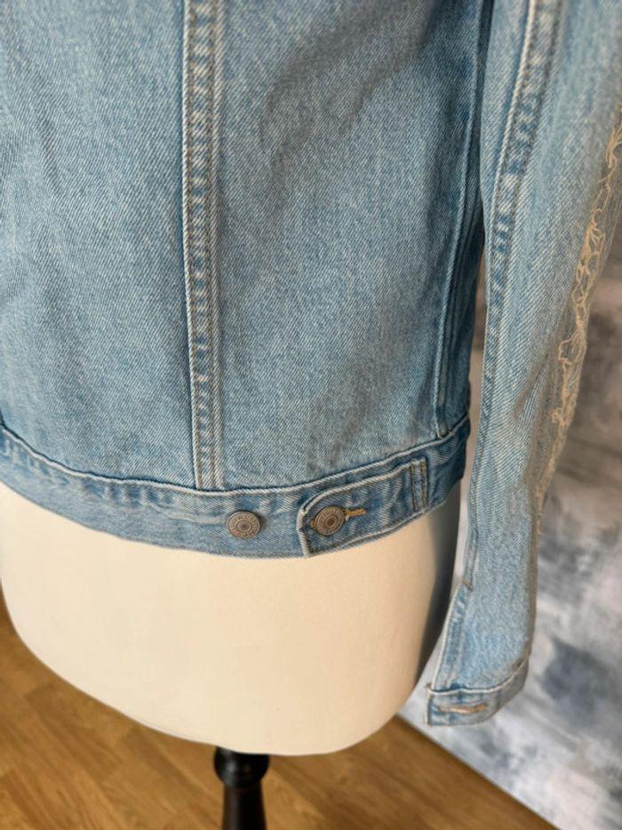 Veste en jeans Levis broderies manches Taille XS - photo numéro 5