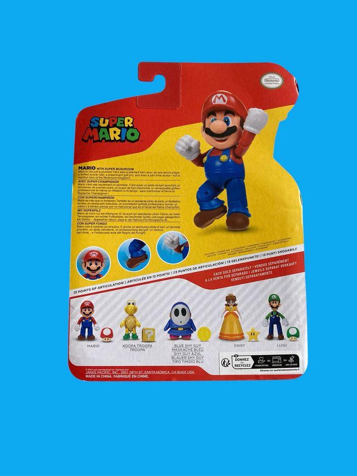 Figurine Mario +super champignon 10cm très bon état - photo numéro 5