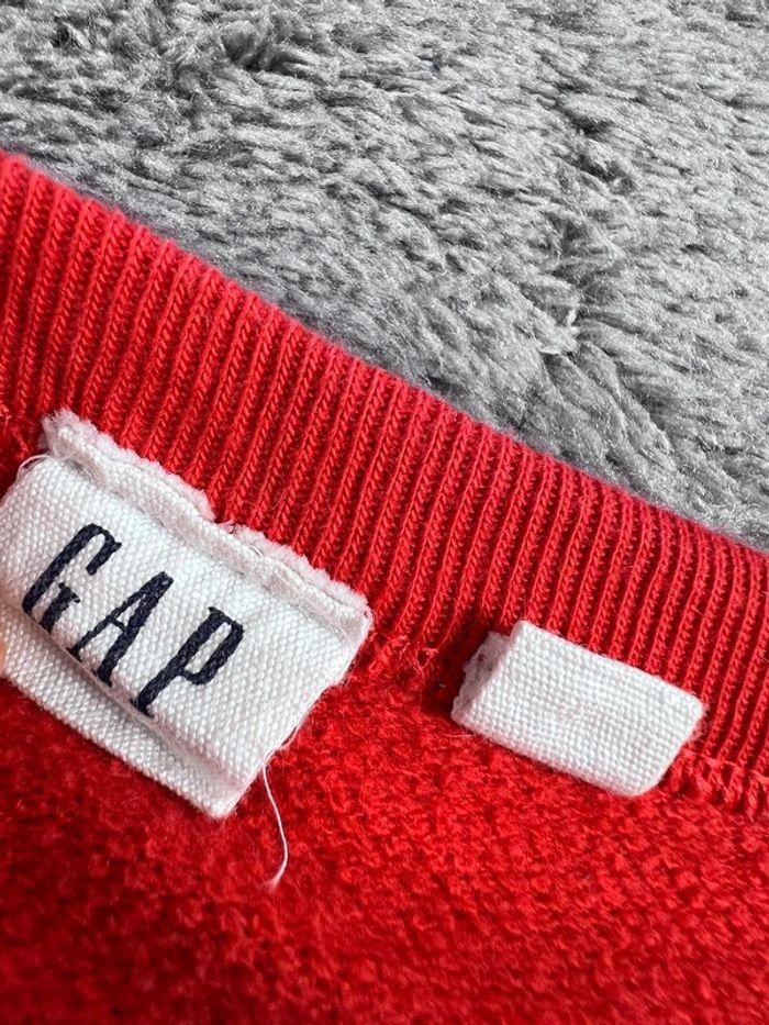 👕 Sweat GAP logo brodé Rouge Taille S 👕 - photo numéro 8