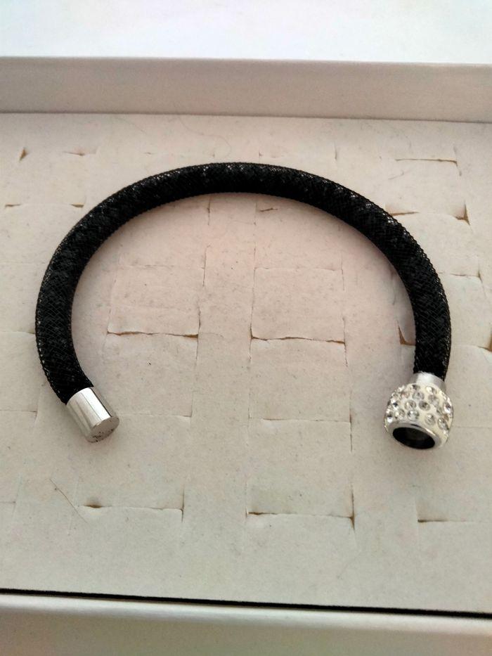 Bracelet chaine résille noire femme - photo numéro 2