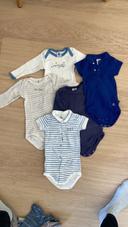 Lot de 5 bodies petit bateau