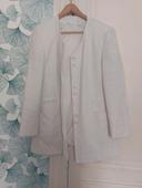 Veste Tweed blanc cassé