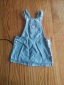 Robe salopette jean fille