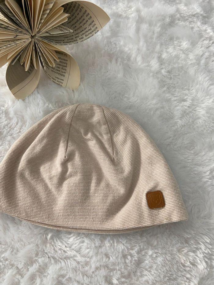 Bonnet chapeau bébé mixte beige T50 env. comme neuf - photo numéro 2