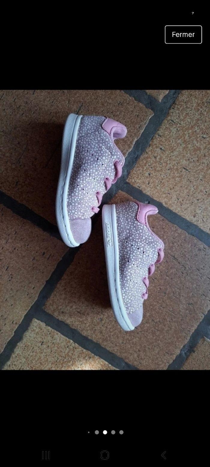 Baskets adidas stansmith rose nubuck - photo numéro 4