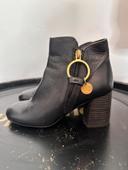 Bottines cuir noir See by Chloé pointure 35