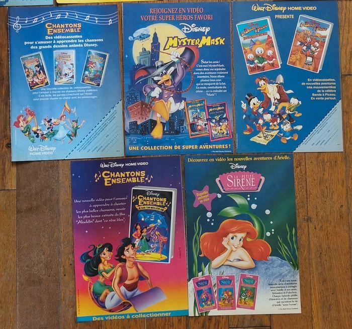 Lot 17 anciennes publicités cassettes vhs disney - photo numéro 2