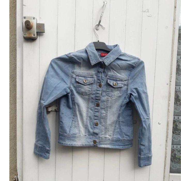 Veste Jean bleu fille - Taille 10 ans - Tissaia - photo numéro 1