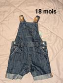 Salopette en jeans 18 mois neuf