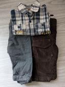 Lot 2 pantalons 1 chemise