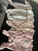 Lot de 5 pijamas bébé fille