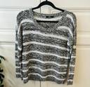 Pull en mailles blanc noir gris mim femme L