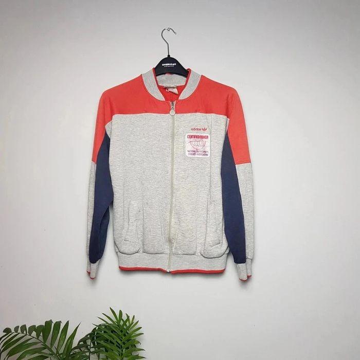 Gilet Adidas Gris Vintage - photo numéro 1