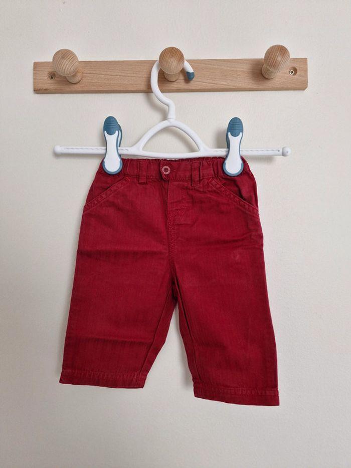 Pantalon bébé fille Rouge 3 mois 60 cm Petit Bateau - photo numéro 1