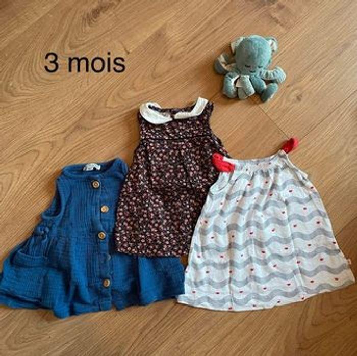 Lot 3 robes 3 mois