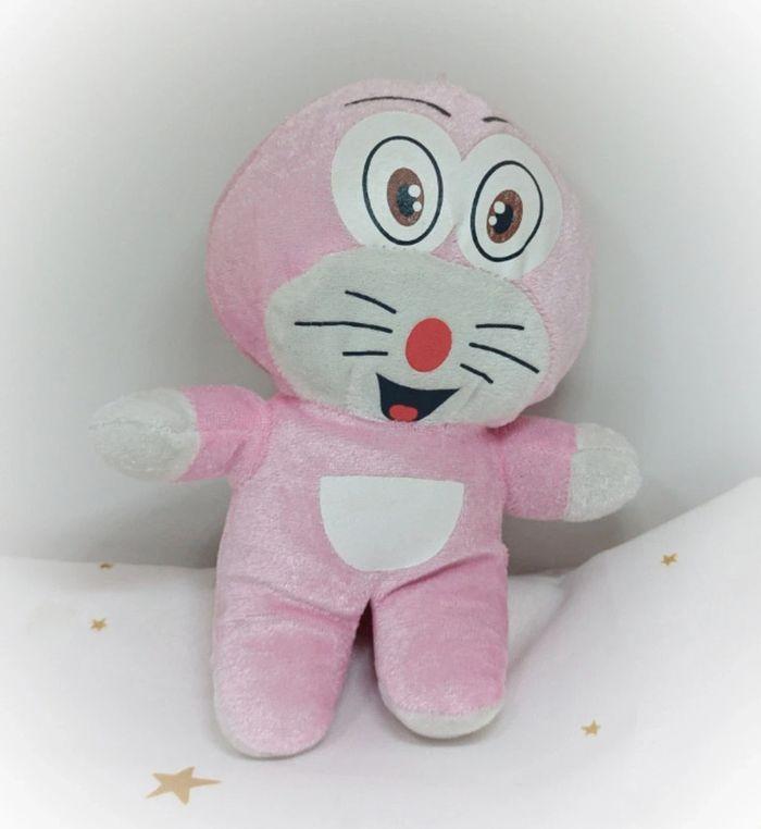 Rose pink peluche doudou poupée nounours Teddy chat cat Doraemon kawaii Sakura animé japonais - photo numéro 1