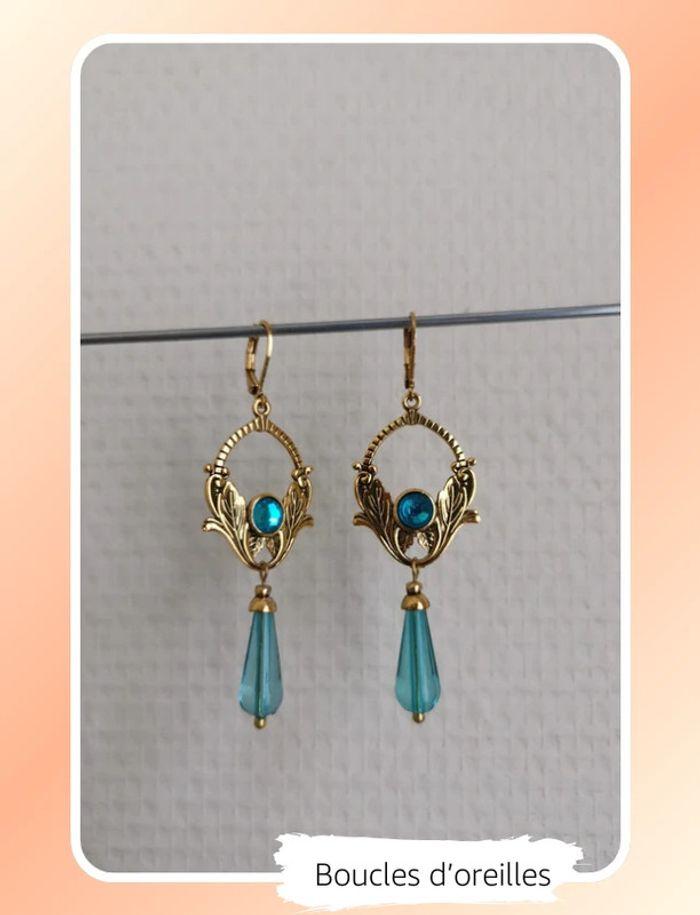 Paire de boucles d'oreilles style bohème - photo numéro 1