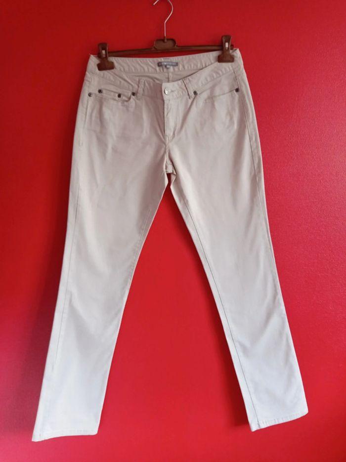 Pantalon Toile Taille 40 LH Crème - photo numéro 2