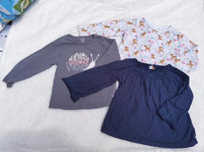 Lot de 3 t shirt manches longues 2 ans - photo numéro 1