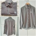 Chemise a rayures beige marron Royal Polo Club. T L. Neuve.