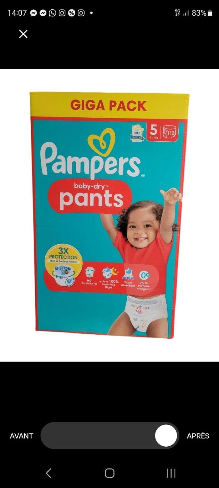 Pampers baby-dry Pants Giga Pack Taille 5