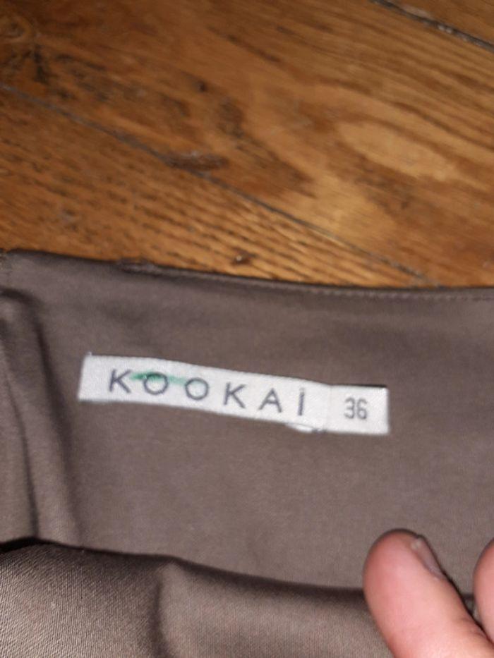 Jupe kookai taupe taille 36 - photo numéro 2