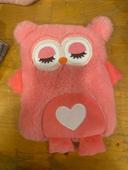 Bouillote hibou rose