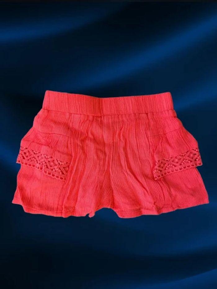 Short IKKS neuf 3 mois rouge orangé - photo numéro 2