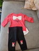 ensemble  minnie, taille 3mois