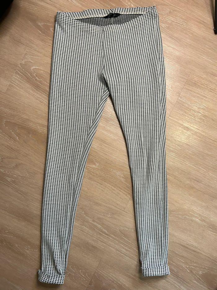 Pantalon legging pied de poule - photo numéro 1