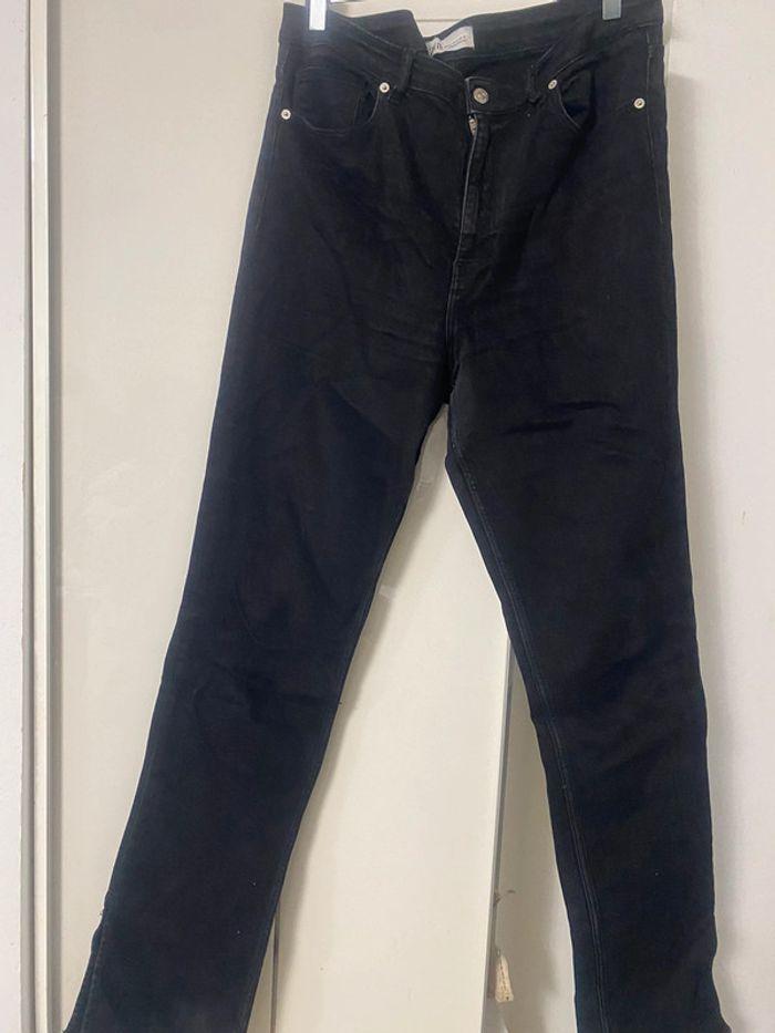 Pantalon jean à taille haute Zara. Taille 42/44. - photo numéro 1