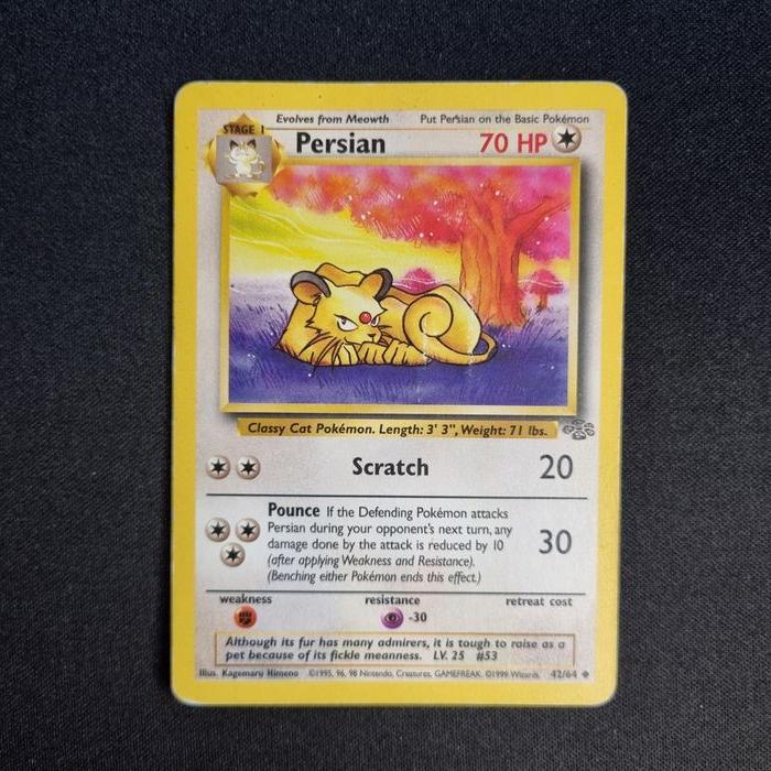 Carte Pokemon : Persian - Jungle - photo numéro 1