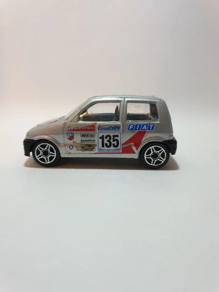 Burago Fiat Cinquecento, Rallye Monte Carlo, 1/43, Made in Italy - photo numéro 9