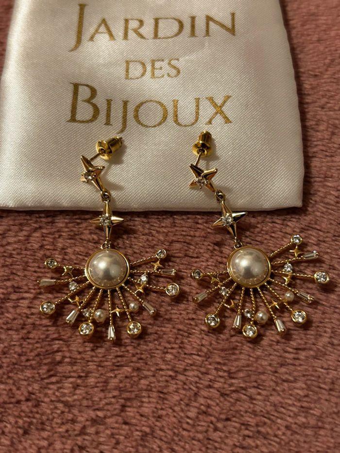 Boucles d’oreilles perles et étoiles - photo numéro 6