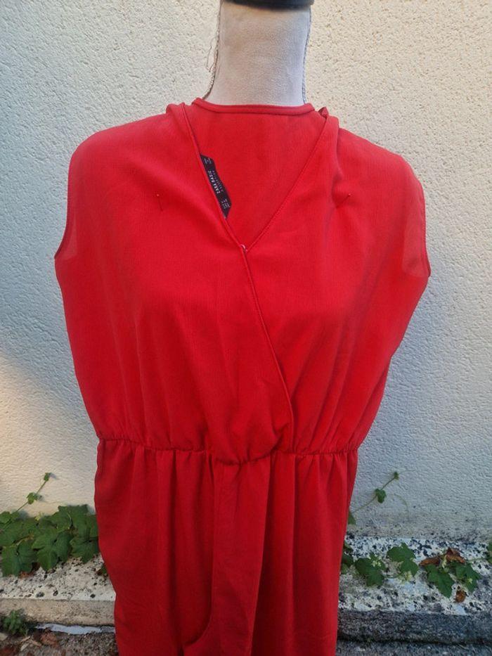 Combinaison zara rouge taille M - photo numéro 6