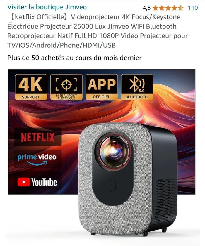 Vidéo projecteur 4k neuf - photo numéro 8