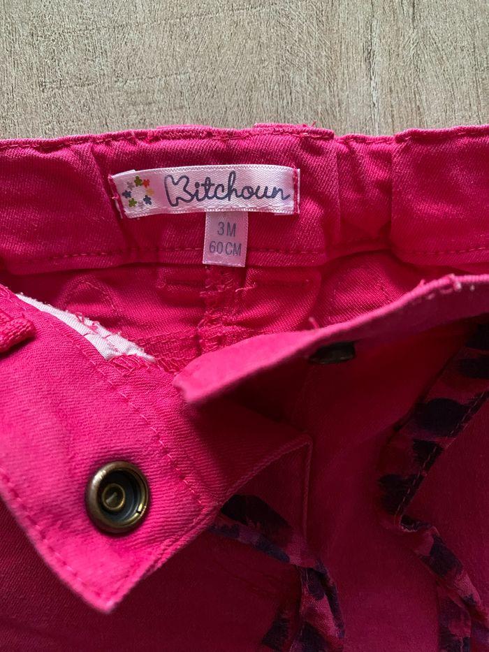 Pantalon  Kitchoun rose 3mois - photo numéro 3