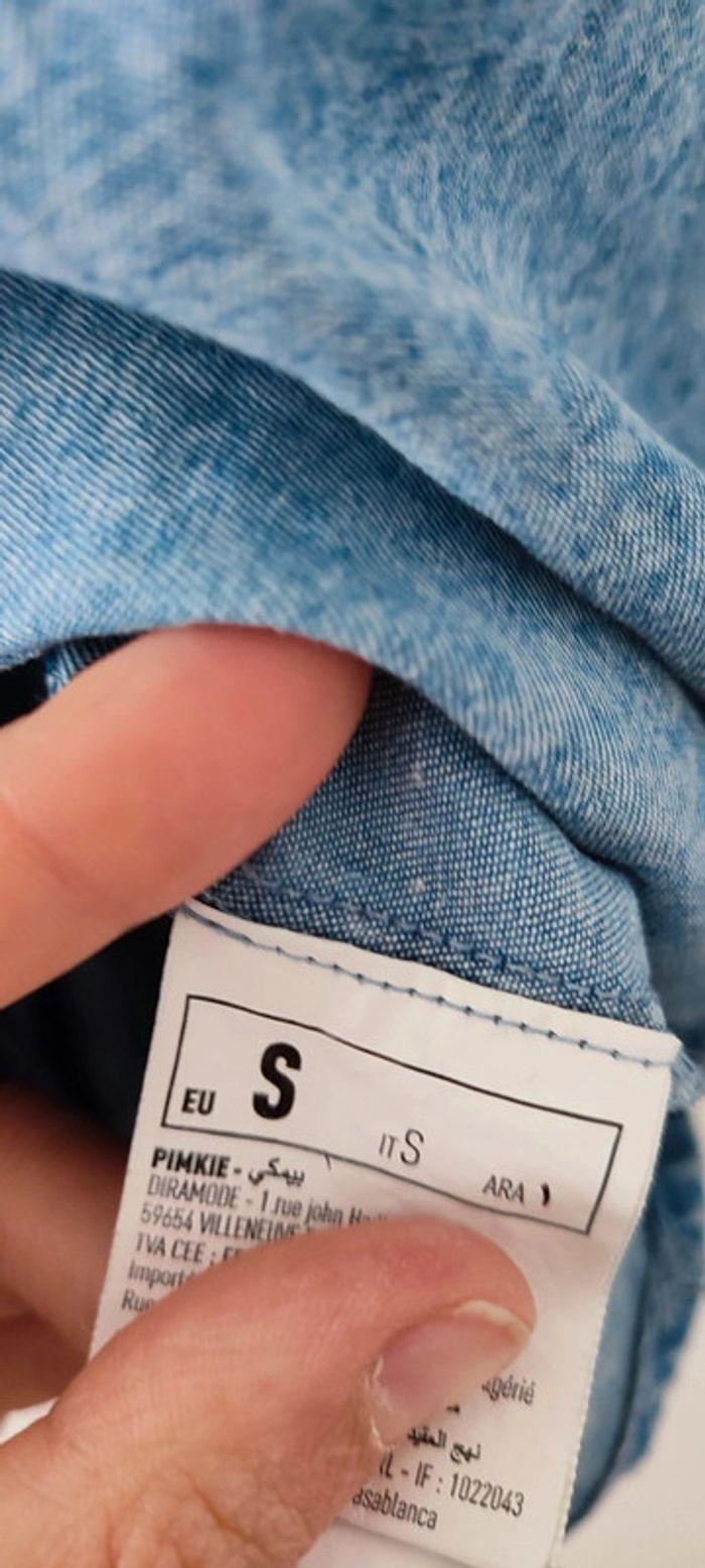 Chemise jeans bleu clair - photo numéro 3